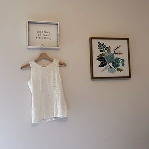 Banana Republic, Lace Cream Top, Size 00P